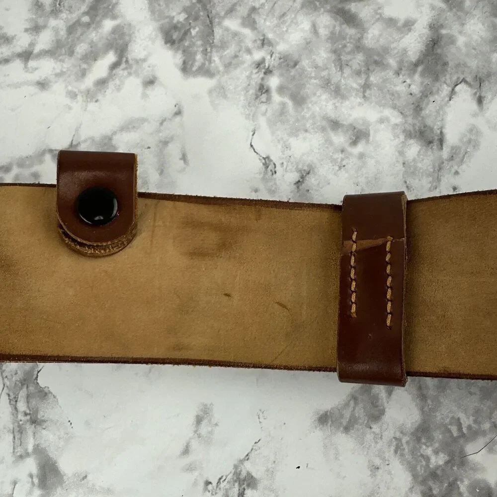 Vintage WWII Westover Field Military Service Belt Size 33 Shell Cordovan Leather